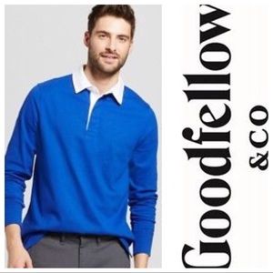 🛍Goodfellow & Co long sleeve rugby - royal blue